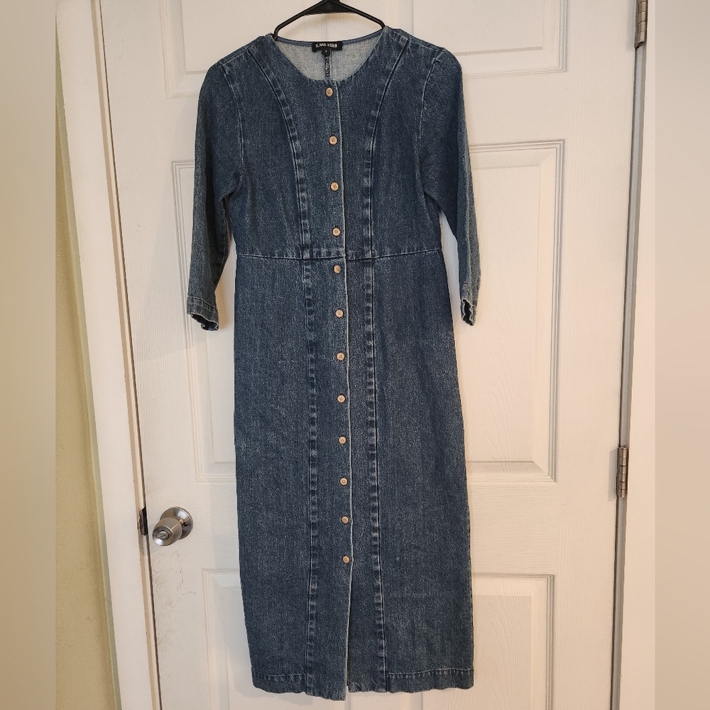 Ilana Kohn * Rose Dress * Denim Button-up Midi * Size 0